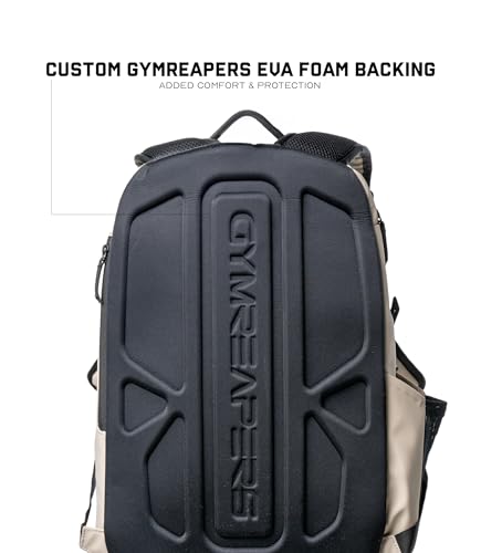 Gymreapers Gravestone 21L Backpack Travel Gym Bag Water-Resistant Lightweight Laptop Sleeve Carry On Luggage for Men & Women (Desert Sand) - color: Desert Sand