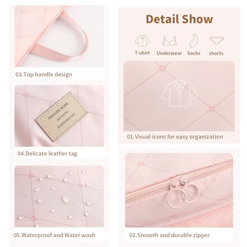 7-in-1 Travel Storage Bag, Foldable Hanging Packing Cube with Compartments for Clothes, Gray - color: Gray