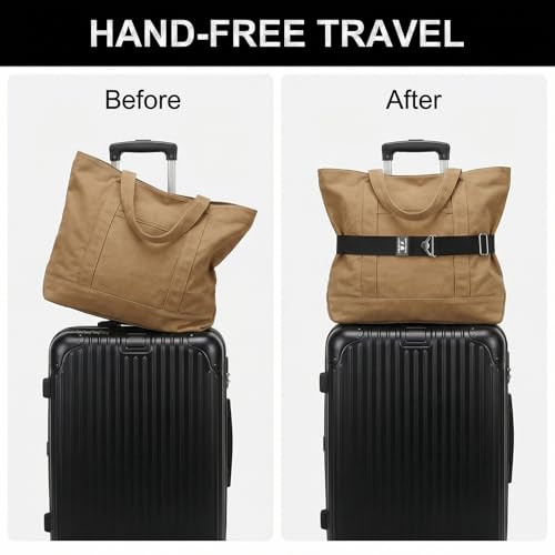 2-in-1 Travel Belt for Luggage Straps Add a Bag Luggage Strap for Backpack Over Handle for Carry On Bag Suitcase Belts Adjustable Travel Airport Luggage Belt Strap with Alloy Buckle