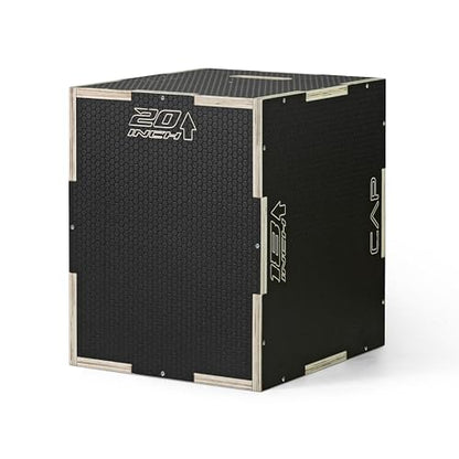 CAP Barbell 3-in-1 Plyometric Box | Multiple Styles and Sizes - size: 20in x 18in x 16in, style: NON-SLIP