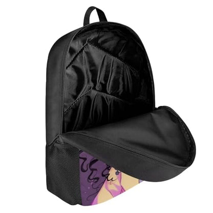 Afro Black Backpack School Kids Girls Name Custom Kids Bookbag Ages 4-6/3-5 Magic Personalized Book Bag for Student School Bag Elementary/Kindergarten - color: African Black Girl-2