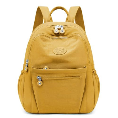 Backpack Purse for Women Ladies Nylon Bag Casual Daypack Travel Shopping Pack (A Style Yellow) - color: A Style Yellow