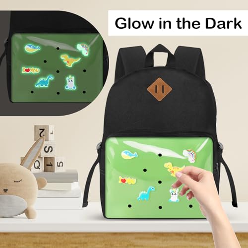 Kids Backpack for Boys Girls 6-12 Years, Kid School Backpacks with Shoe Charm - Book Bag for School (green) - color: Green