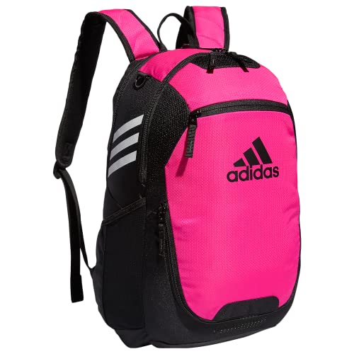 adidas Stadium 4 Soccer Backpack – Team Sports Bag with Ball Pocket, 36L - color: Shock Pink/3.0