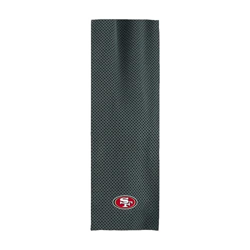 Northwest NFL San Francisco 49ers Cooling Towel, 12" x 40", Charcoal - color: San Francisco 49ers
