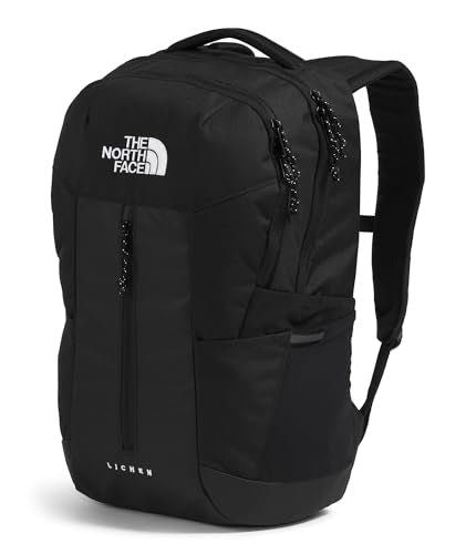 The North Face Lichen Daypack - Everyday Commuter Backpack, Laptop Sleeve, Water Bottle Pockets, Center Front Pouch, TNF Black/TNF White, One Size - color: Tnf Black/Tnf White