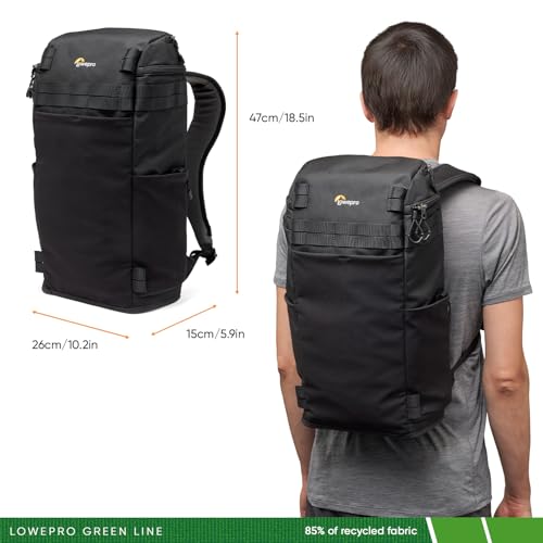 Lowepro ProTactic Lite BP 150 AW III Laptop Backpack, Top and Side access, Professional Camera Bag, DSLR/Drones/Mirrorless, Up to 14" Laptop, Rain Cover, for Photographer, Videographer, Volume 25L - style: Bp 150 Aw III
