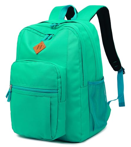 abshoo Classical Basic Womens Travel Backpack For College Men Water Resistant Bookbag (Teal) - color: Teal, size: 16.5 Inc