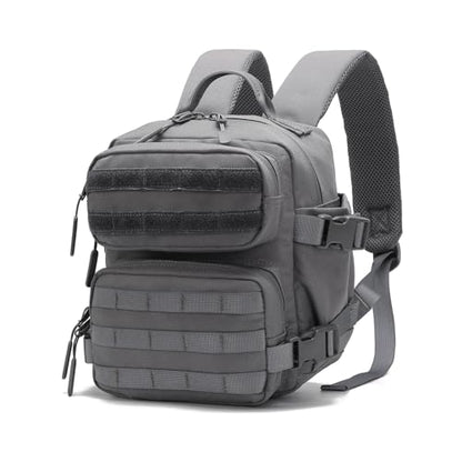 9L Mini Backpack for Men and Women, Small Backpack for Gym Hiking Travel Sports Running (Gray) - color: 9l-gray