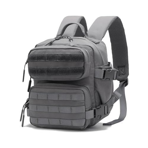 9L Mini Backpack for Men and Women, Small Backpack for Gym Hiking Travel Sports Running (Gray) - color: 9l-gray