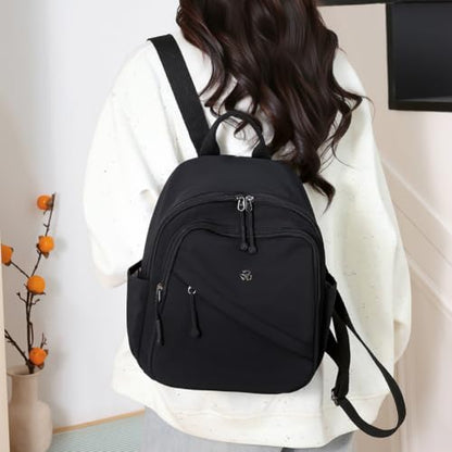 YANAER Mini Backpack Purse for Women Small Nylon Cute Light Weight Fashion Daypack for Work Travel Daily Backpack (Gerypurple) - color: Gerypurple