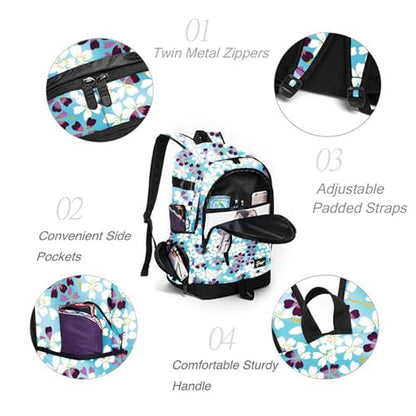 rickyh style School Backpack Travel Bag for Men & Women Lightweight College Back Pack with Laptop Compartmen - color: 01zbh