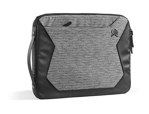 STM Myth Fleece-Lined Laptop Sleeve with Removable Strap 13" - Granite Black (stm-114-184M-01) - color: Granite Black, size: 13-Inch