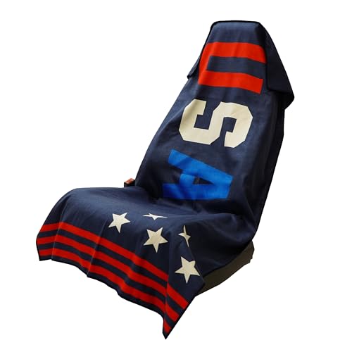 Sprints Athletic Running Towel, Full-Sized, Car Seat Cover - Performance Microfiber (USA) - color: Usa