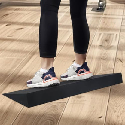 Squat Wedge Block, Large Slant Board for Heel Elevated Squats, Knees Over Toes Training & Calf Stretching, Anti-Slip Calf Stretcher Incline Board for Weightlifting and Mobility