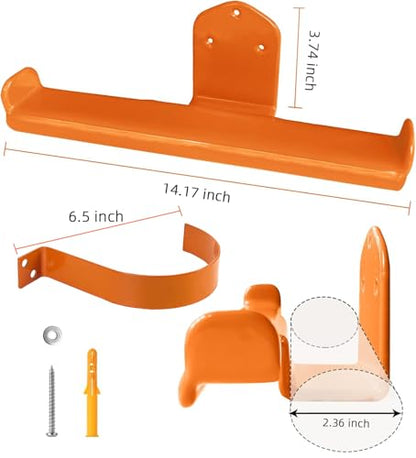 Backpack Leaf Blower Hanger Larger with Tube Hook, 2 Pack Bigger Backpack Sprayer Wall Mount, Heary Duty Chainsaw Wall Mount Rack Accessories Garage Organization Storage - size: 2 Bigger Pack