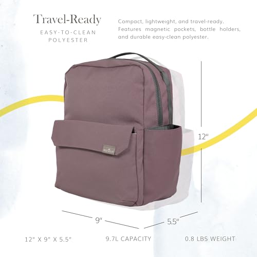 RED ROVR Mini Roo Lightweight Backpack | 6 pockets for everyday essentials (Mauve) - color: Mauve