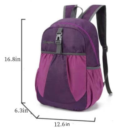 Travel lightweight foldable backpack hiking backpack splash proof compact travel backpack day pack (purple) - color: Purple