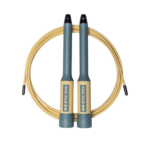 PICSIL - Sphinx Rope | 360° Spin Jump Rope | Dual Bearing System | Fast & Lightweight for Fitness, Cross Training Boxing | Adjustable Cable| Double Rolling | - color: Aqua