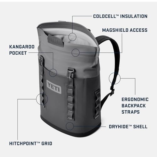 YETI Hopper M Series Backpack Soft Sided Coolers with MagShield Access - color: Cape Taupe, size: M12