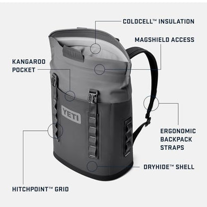 YETI Hopper M Series Backpack Soft Sided Coolers with MagShield Access - color: Cape Taupe, size: M12