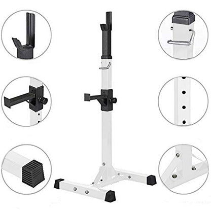 Folding Dumbbell Bench Fitness Adjustable Squat Rack Dipping Station Barbell Rack Dip Stand Fitness Bench Press Equipment Home & Gym Racks Stand,