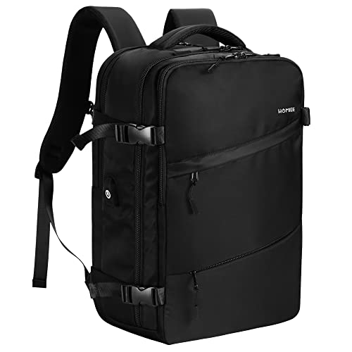 HOMIEE Travel Laptop Backpack for Men Women, Personal Item Carry On Bag, Dry Wet Separation, Weekender Business Hiking Camping College Bag, Mochila de Viaje, Black - color: Black, size: X-Large