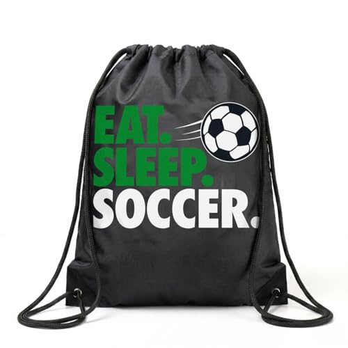 ChalkTalkSPORTS Soccer Sport Pack Cinch Sack | Eat Sleep Soccer