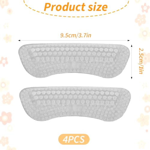 4 Pcs Shoulder Bag Straps Gripper Anti-Slip, Silicone Purse Shoulder Strap Grippers for Bags, Non-Slip Convex Dots Strap Gripper Holder for Men, Women Handbag Gummy - color: clear