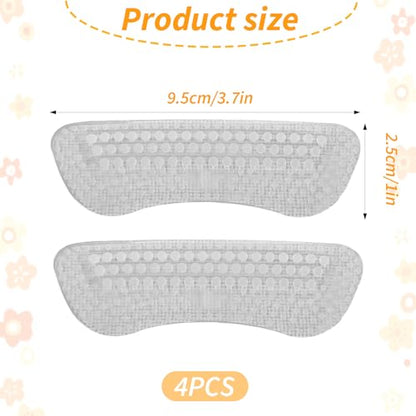 4 Pcs Shoulder Bag Straps Gripper Anti-Slip, Silicone Purse Shoulder Strap Grippers for Bags, Non-Slip Convex Dots Strap Gripper Holder for Men, Women Handbag Gummy - color: clear
