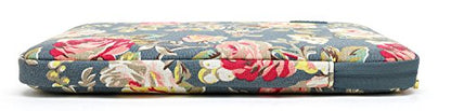 kayond Water-Resistant Canvas 15.6 Inch Laptop Sleeve-Blue Water Hyacinth - color: Blue water hyacinth, size: 15-15.6 inch