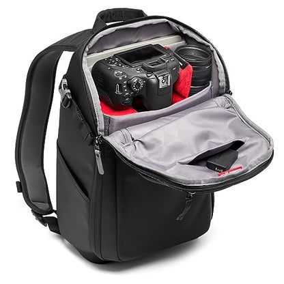 Manfrotto Advanced Compact III Camera Backpack for Camera and Laptop, Camera Backpack for Mirrorless with Lenses, with Interchangeable Padded Dividers and Tripod Attachment - style: Backpack,travel