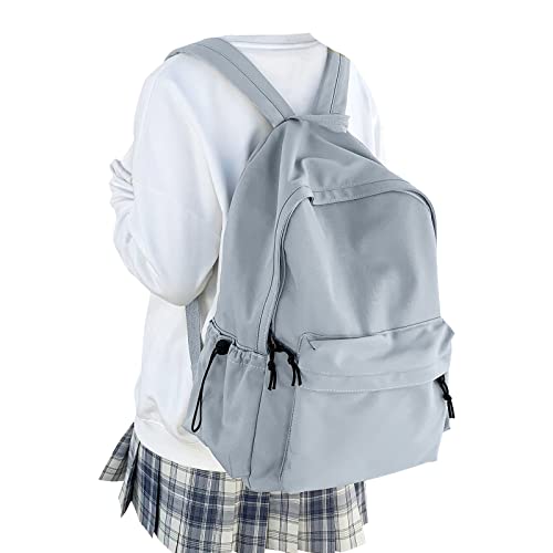Simple School Backpack For Girls Boys,Waterproof Bookbag For Women Men,College Student School Bag,Lightweight Travel Rucksack Casual Daypack,Laptop Backpacks(Blue) - color: A2-blue