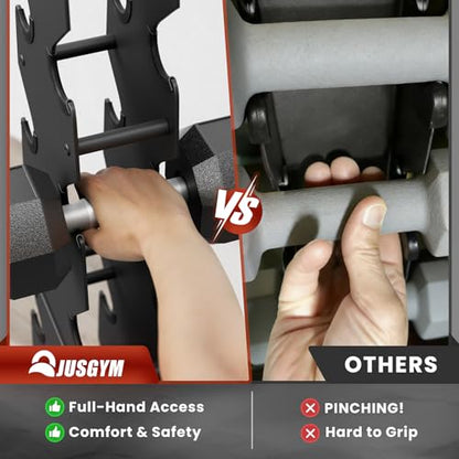 Dumbbell Rack Stand Only, 7-Tier | 5-Tier | 3-Tier Weight Rack for Dumbbells, Wide-Slot No-Interference Design, Solid Steel Construction Weight Holder for Home Gym, Dumbbell Storage Rack (Rack Only) - size: 7 Tier