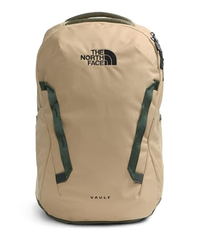 The North Face Vault Everyday Laptop Backpack - Commuter Travel Bag, Water-Repellent Finish, Spacious Compartment, Khaki Stone/New Taupe Green/Bottle Green, One Size - color: Khaki Stone/New Taupe Green/Bottle Green