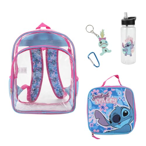 BIOWORLD Womens Kid Lilo & Stitch Backpack Set (Little Kid/Big Kid) Sky Blue 2 Onesize - color: Set Lilo & Stitch Sky Blue 2, size: 16 Inches