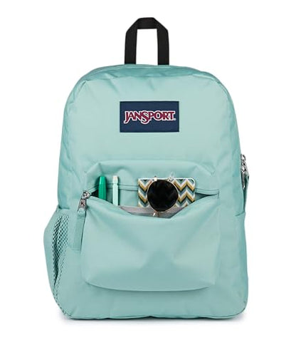 JanSport Cross Town Backpack - Simple Bag for Everyone with 1 Main Compartment, Front Utility Pocket - Premium Class Accessories - Faded Sage - color: Faded Sage