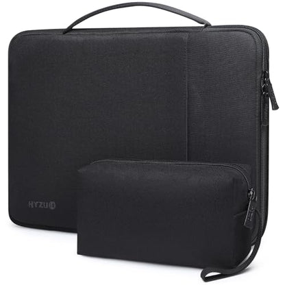 HYZUO 13 Inch Laptop Case Sleeve Bag for MacBook Air 13 M5 M4 M3 M2 M1 2026-2018, 13" MacBook Neo 2026, MacBook Pro 13 M2 M1 2026-2016, 13"-12.9" iPad Pro/Air, 13"-12" Surface Laptop/Pro, Black - color: Black, size: 13 Inch