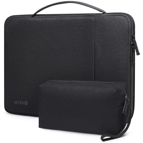 HYZUO 13 Inch Laptop Case Sleeve Bag for MacBook Air 13 M5 M4 M3 M2 M1 2026-2018, 13" MacBook Neo 2026, MacBook Pro 13 M2 M1 2026-2016, 13"-12.9" iPad Pro/Air, 13"-12" Surface Laptop/Pro, Black - color: Black, size: 13 Inch