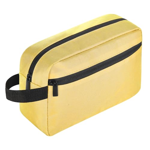 Icramsy Travel Toiletry bag Toiletry bag for women men Hanging Cosmetic bag Travel accessories for Women Men (Yellow) - color: Yellow