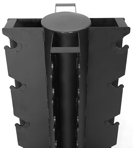 Fitvids A-Frame Dumbbell Weight Rack, Vertical Storage Rack for Dumbbells, Weight Stand Only for Home Gym Space Saver, 4-Tier or 5-Tier Option - style: Vertical, Spinnable, 1000LB Capacity