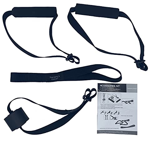 Therapist’s Choice® Accessories Kit for Bands/Tubes: Including 2 Handles, Door Anchor and Assist Strap