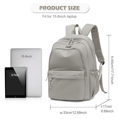 suwasp Casual Laptop Backpack for Women Men Waterproof Lightweight Backpacks Bag 15.6inch Laptop Daypack Large Capacity Backpack, Brown - color: Brown