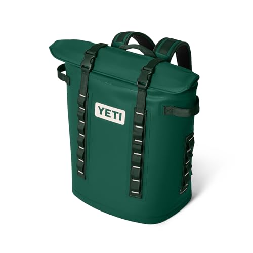 YETI Hopper M Series Backpack Soft Sided Coolers with MagShield Access - color: Black Forest Green, size: M20