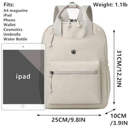 O-TBOST Small Backpack Purse for Women Fashion Travel Backpack Waterproof College Daypack (Black) - color: Black