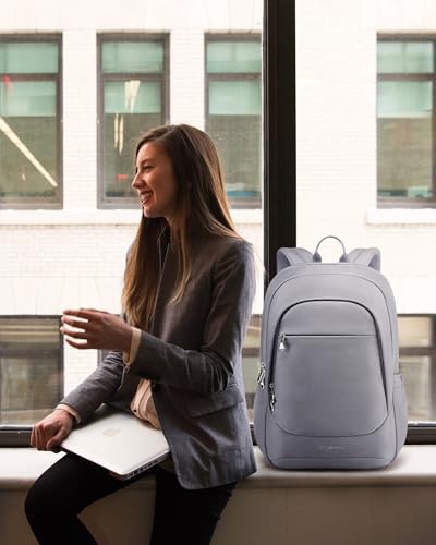 LIGHT FLIGHT Travel Laptop Backpack Women, 15.6 Inch Laptop Backpack with USB Charging Hole, Water Resistant College Bookbag, Black Computer Backpacks for Work, Gray | Laptop Backpack, USB Charging Hole, Water Resistant, Large Capacity, College Bookbag -