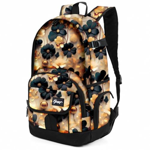rickyh style School Backpack Travel Bag for Men & Women Lightweight College Back Pack with Laptop Compartmen - color: 04jhua
