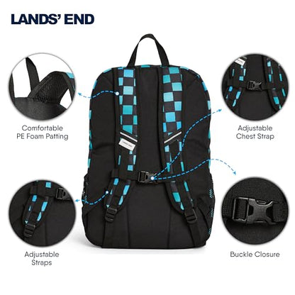 Lands' End Unisex Kids Large ClassMate Lightweight Durable Elementary School Backpack, Tundra - color: Tundra