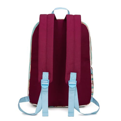 Montana West Backpack for Women Men 2 PCS Lightweight College Bookbags Casual Daypack Backpacks for Commute & Travel - color: Western Blue