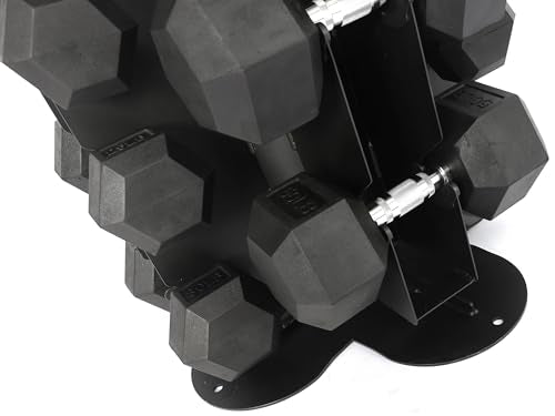 Fitvids A-Frame Dumbbell Weight Rack, Vertical Storage Rack for Dumbbells, Weight Stand Only for Home Gym Space Saver, 4-Tier or 5-Tier Option - style: Vertical, Spinnable, 1000LB Capacity